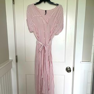 Zara Double breasted dress with tie at waist